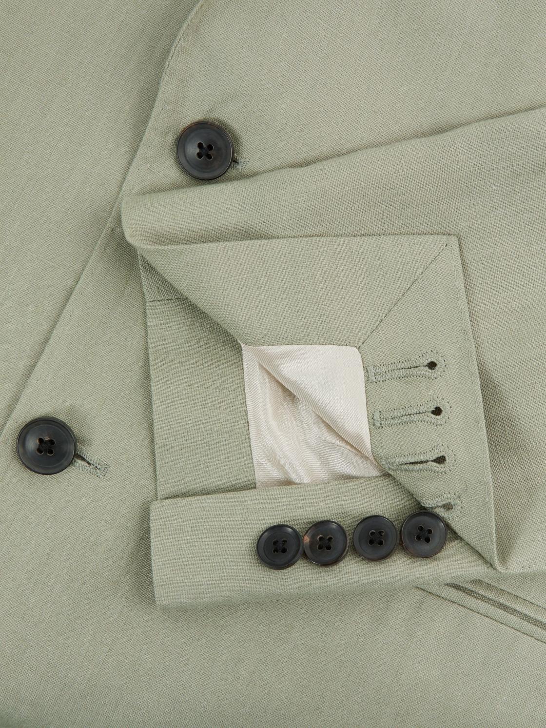 Reiss Suits &amp; Tailoring | Kin Slim Fit Single Breasted Linen Blazer Apple - Men