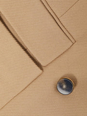 Reiss Suits &amp; Tailoring | Larsson Double Breasted Twill Blazer Camel - Women