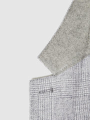 Reiss Suits &amp; Tailoring | Lindhurst Single Breasted Check Blazer Grey - Men