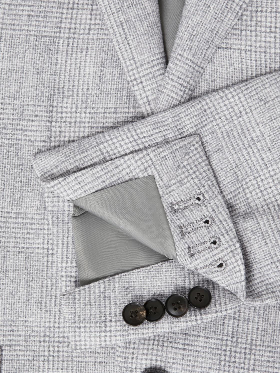 Reiss Suits &amp; Tailoring | Lindhurst Single Breasted Check Blazer Grey - Men