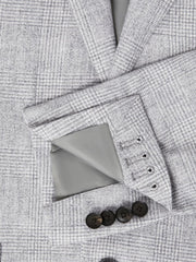 Reiss Suits &amp; Tailoring | Lindhurst Single Breasted Check Blazer Grey - Men