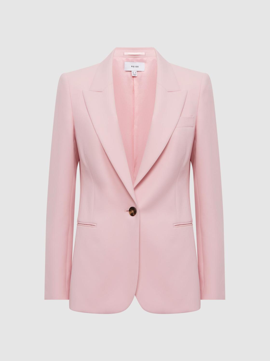Reiss Suits &amp; Tailoring | Marina Single Breasted Blazer Pink - Women