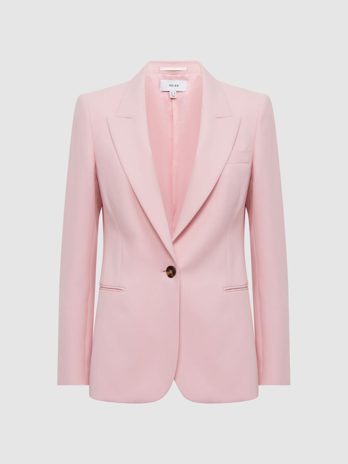 Reiss Suits &amp; Tailoring | Marina Single Breasted Blazer Pink - Women
