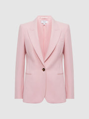 Reiss Suits &amp; Tailoring | Marina Single Breasted Blazer Pink - Women