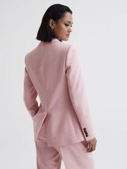 Reiss Suits &amp; Tailoring | Marina Single Breasted Blazer Pink - Women