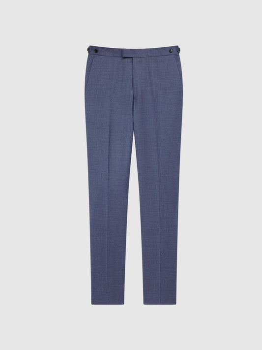 Reiss Suits &amp; Tailoring | Marquee Slim Fit Wool Blend Mixer Trousers Airforce Blue - Men