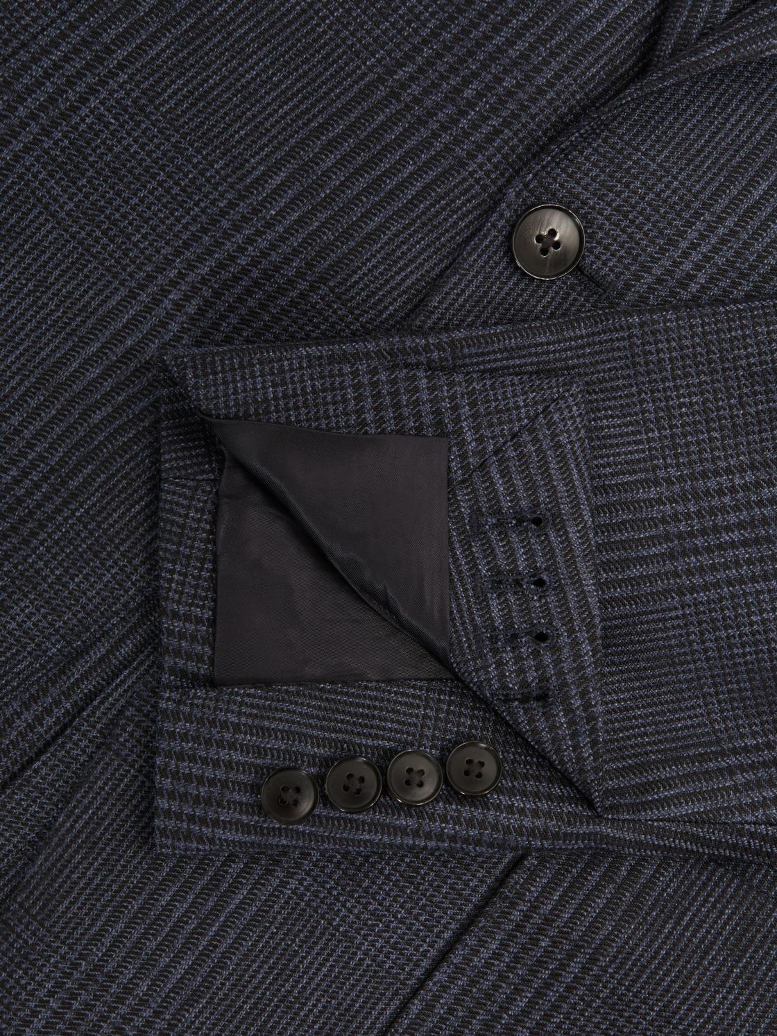 Reiss Suits &amp; Tailoring | Matinee Single Breasted Prince Of Wales Check Blazer Grey - Men