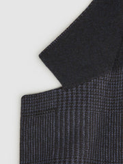Reiss Suits &amp; Tailoring | Matinee Single Breasted Prince Of Wales Check Blazer Grey - Men