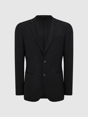 Reiss Suits &amp; Tailoring | Pray Slim Fit Single Breasted Wool Blazer Black - Men
