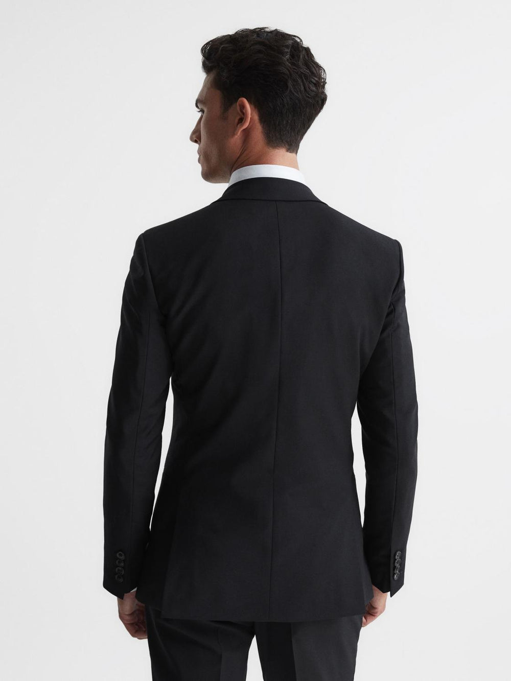 Reiss Suits &amp; Tailoring | Pray Slim Fit Single Breasted Wool Blazer Black - Men