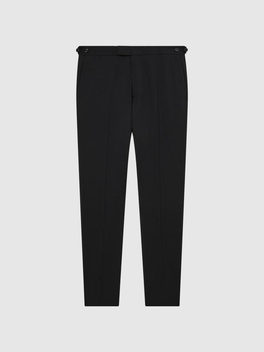 Reiss Suits &amp; Tailoring | Pray Slim Fit Wool Blend Trousers Black - Men