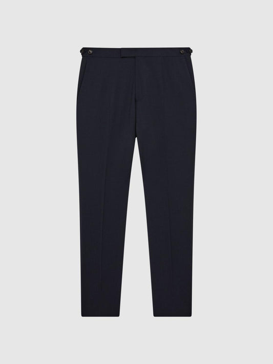 Reiss Suits &amp; Tailoring | Pray Slim Fit Wool Blend Trousers Black - Men