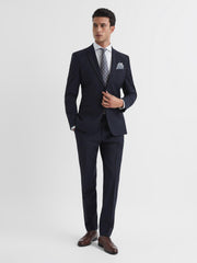 Reiss Suits &amp; Tailoring | Pray Slim Fit Wool Blend Trousers Black - Men