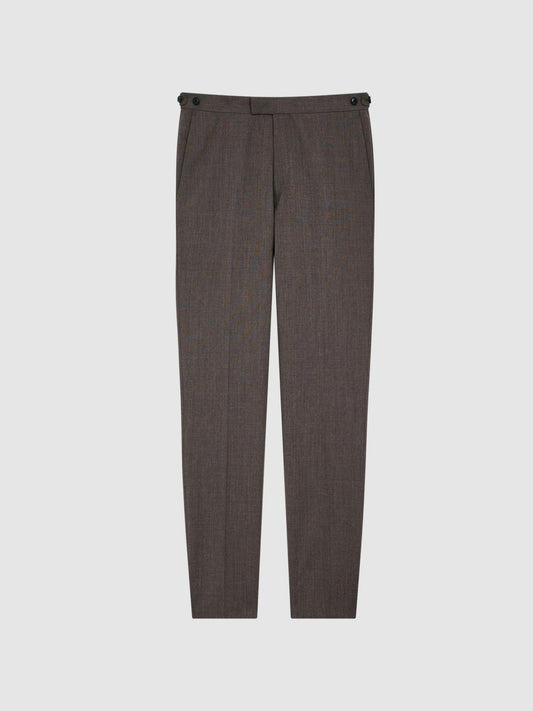 Reiss Suits &amp; Tailoring | Trip Slim Fit Trousers Mocha - Men