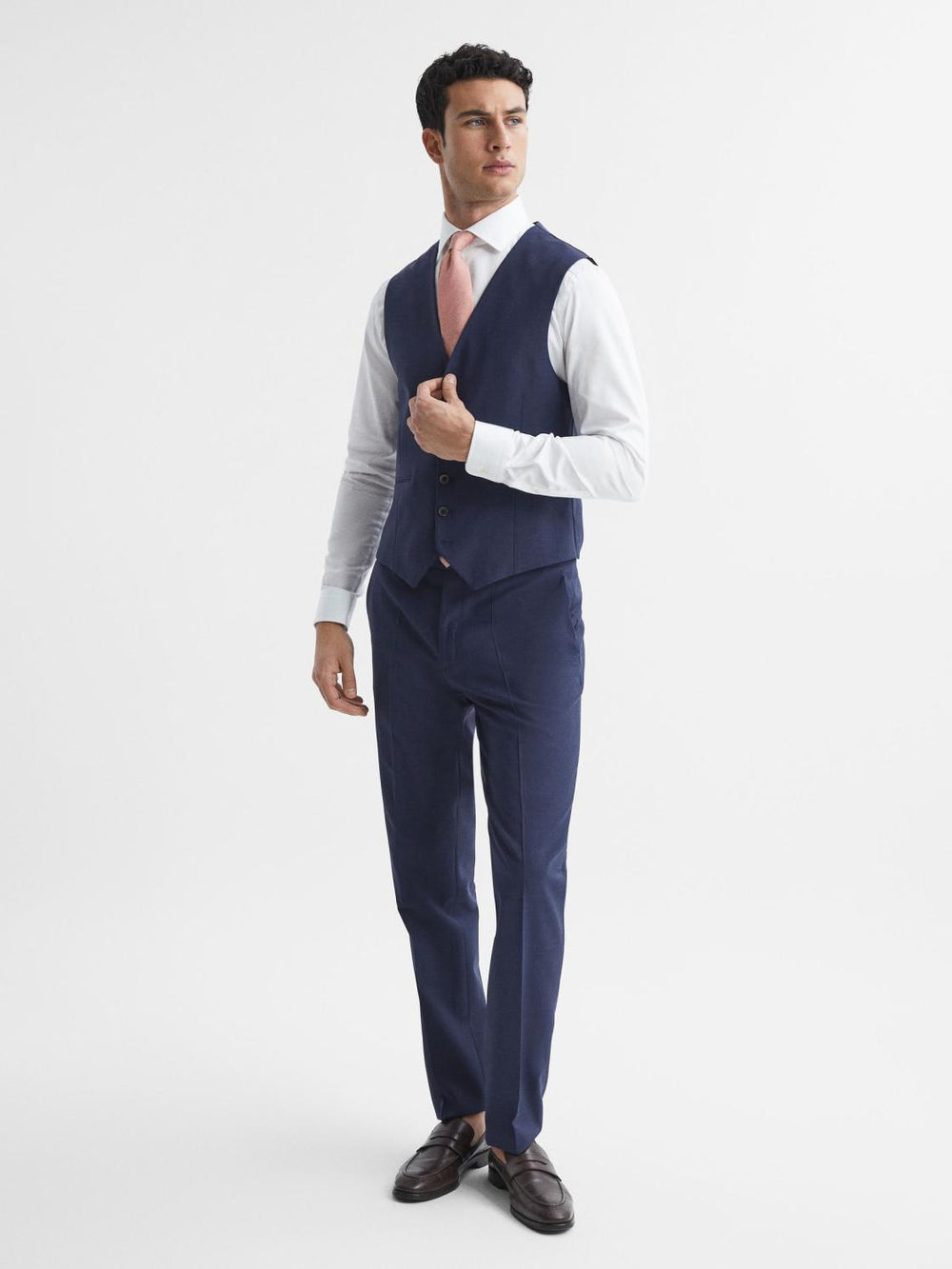 Reiss Suits &amp; Tailoring | Wish Slim Fit Waistcoat Bright Blue - Men