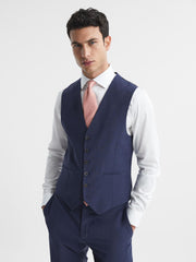 Reiss Suits &amp; Tailoring | Wish Slim Fit Waistcoat Bright Blue - Men