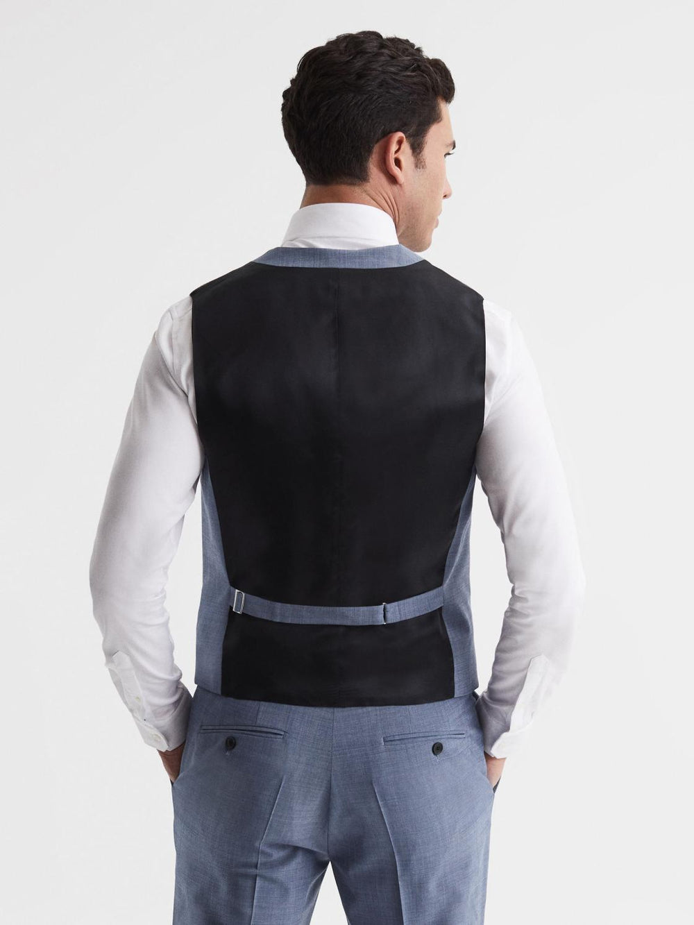 Reiss Suits &amp; Tailoring | Wish Slim Fit Waistcoat Soft Blue - Men