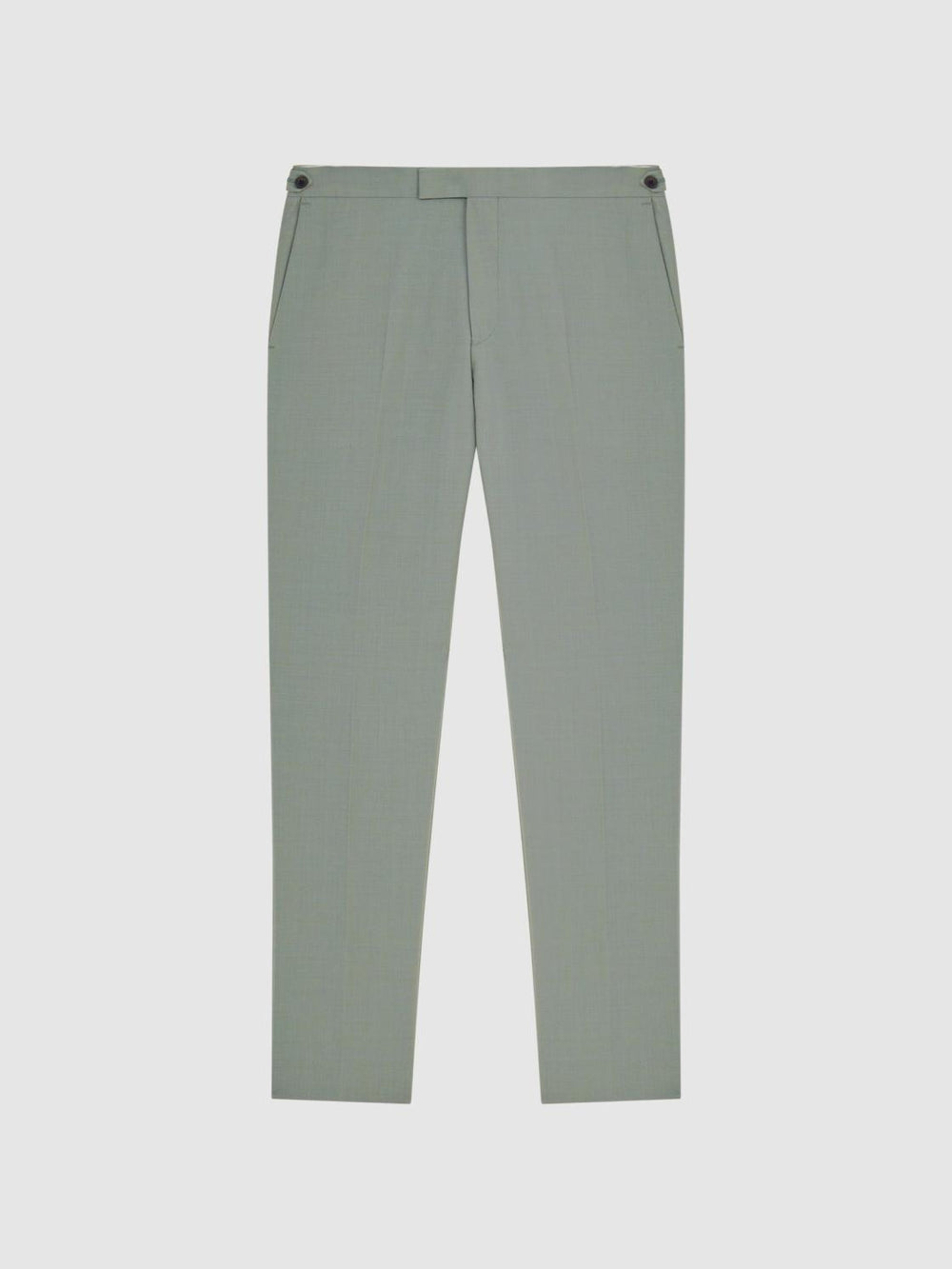 Reiss Suits &amp; Tailoring | Wish Slim Fit Wool Blend Trousers Sage - Men
