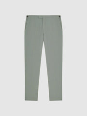 Reiss Suits &amp; Tailoring | Wish Slim Fit Wool Blend Trousers Sage - Men