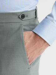 Reiss Suits &amp; Tailoring | Wish Slim Fit Wool Blend Trousers Sage - Men