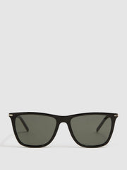 Reiss Sunglasses | Blake Paige Square Acetate Frame Sunglasses Black - Men