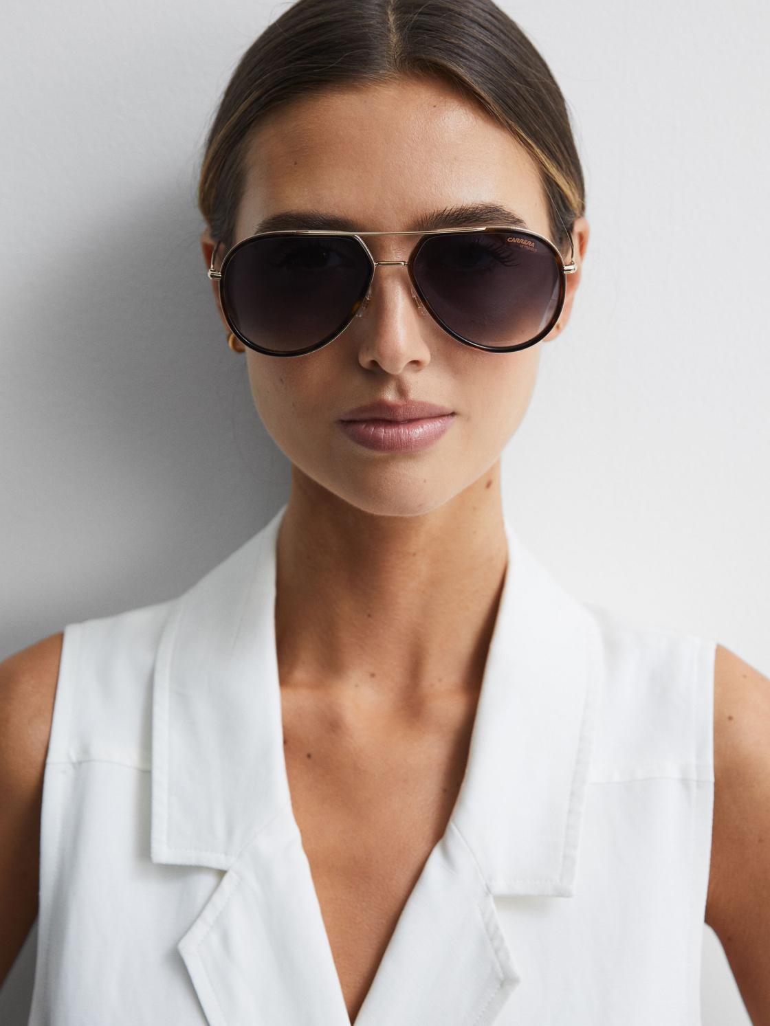 Reiss Sunglasses | Carrera Carrera Eyewear Aviator Sunglasses Tortoise - Women