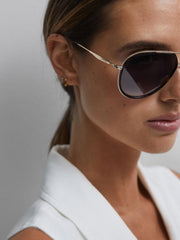 Reiss Sunglasses | Carrera Carrera Eyewear Aviator Sunglasses Tortoise - Women