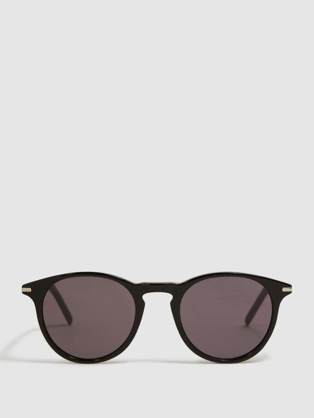 Reiss Sunglasses | Caylen Paige Round Acetate Frame Sunglasses Black - Men