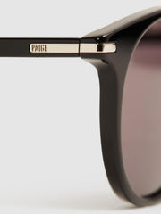 Reiss Sunglasses | Caylen Paige Round Acetate Frame Sunglasses Black - Men
