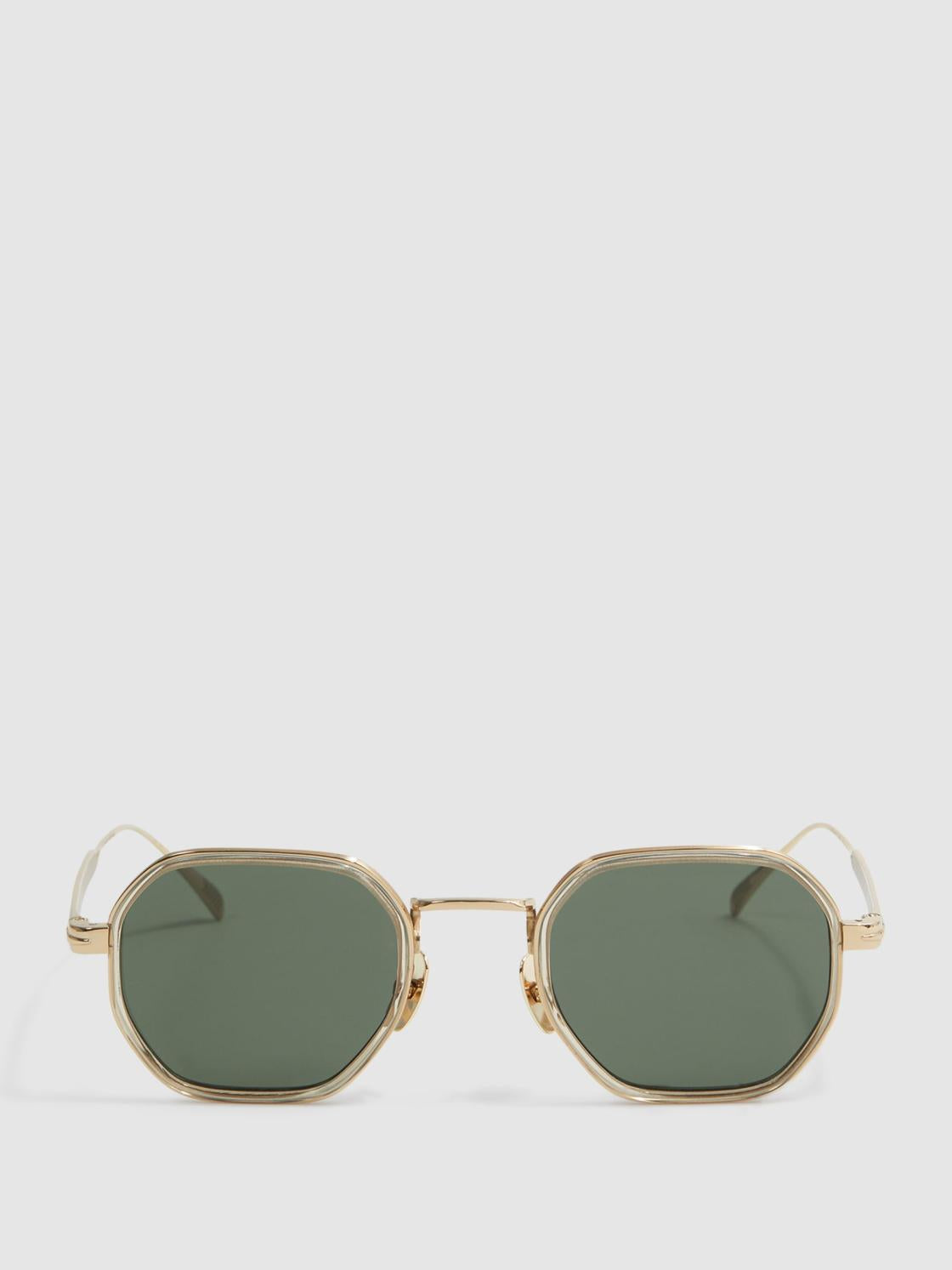 Reiss Sunglasses | David Beckham Eyewear By David Beckham Hexagonal Sunglasses Gold - Men