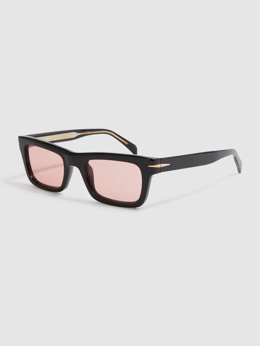 Reiss Sunglasses | David Beckham Eyewear By David Beckham Rectangular Sunglasses Black - Men