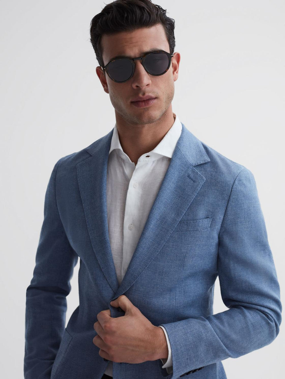 Reiss Sunglasses | David Beckham Eyewear By David Beckham Rounded Sunglasses Tortoise - Men