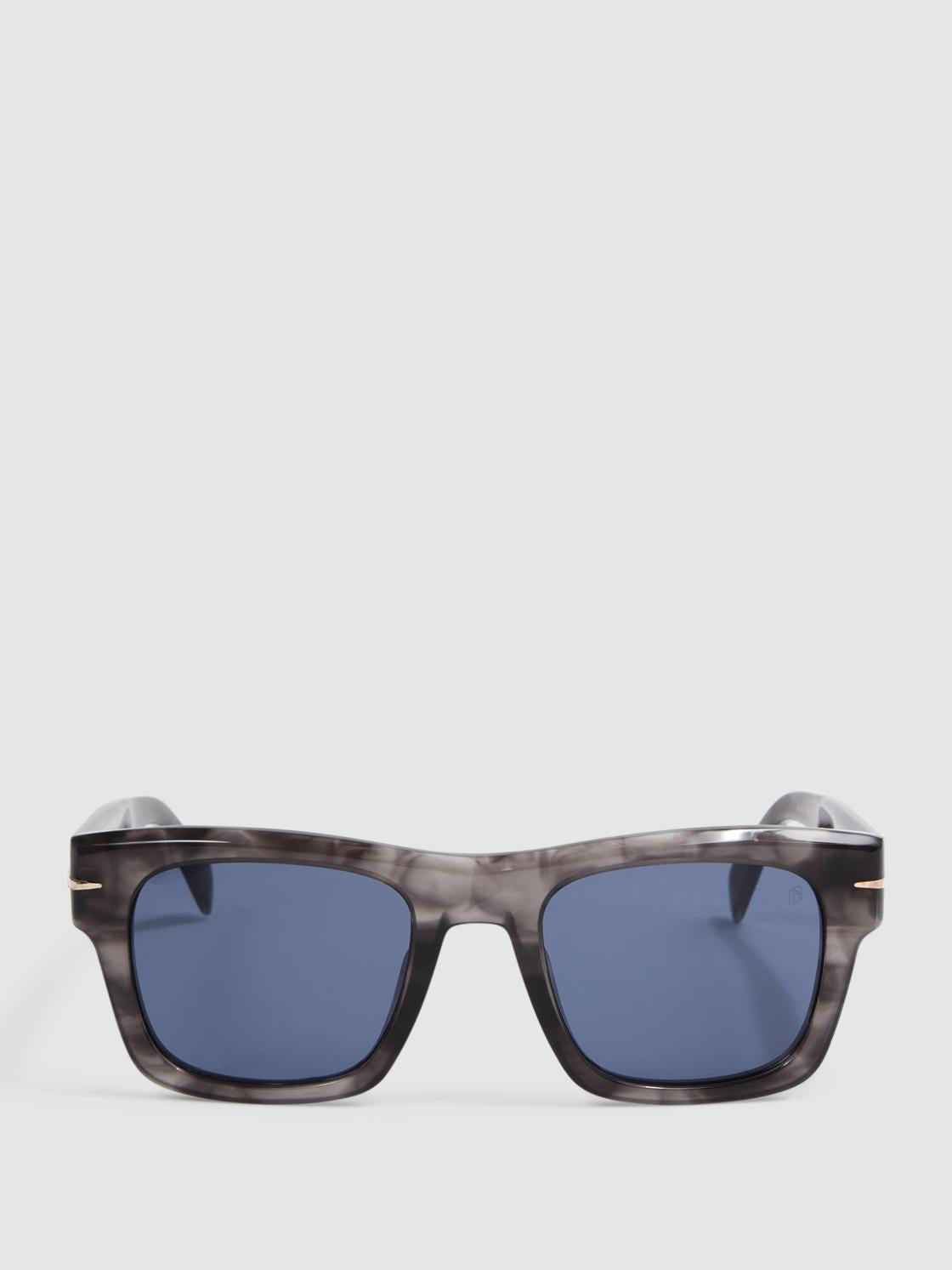 Reiss Sunglasses | David Beckham Eyewear By David Beckham Squared Mottled Sunglasses Grey - Men