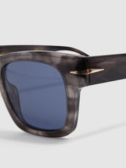 Reiss Sunglasses | David Beckham Eyewear By David Beckham Squared Mottled Sunglasses Grey - Men