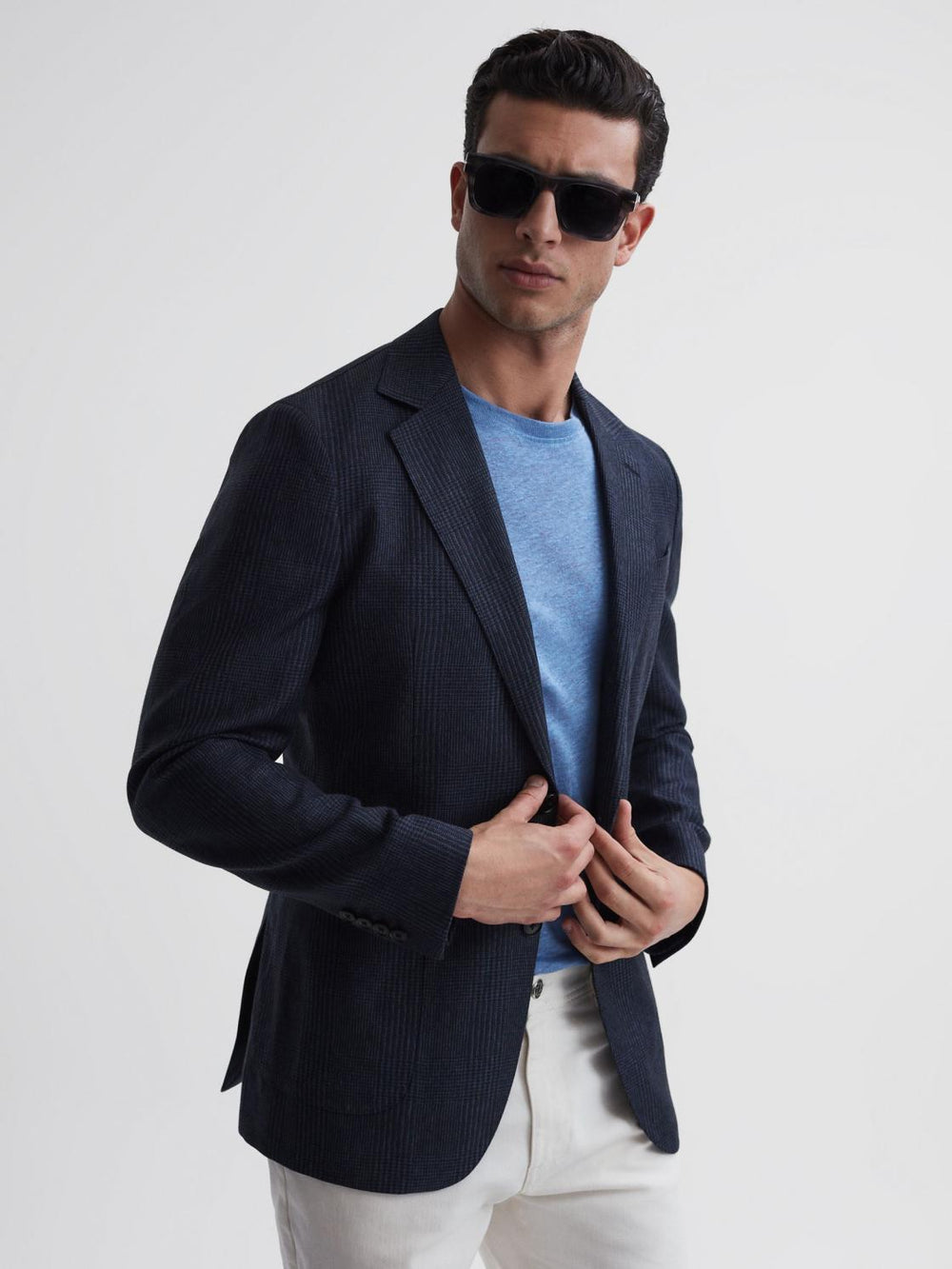 Reiss Sunglasses | David Beckham Eyewear By David Beckham Squared Mottled Sunglasses Grey - Men