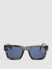 Reiss Sunglasses | David Beckham Eyewear By David Beckham Squared Mottled Sunglasses Grey - Men