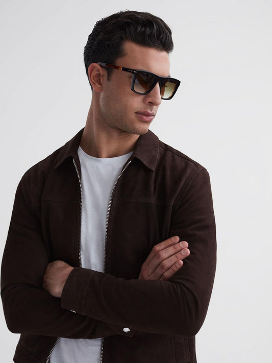 Reiss Sunglasses | David Beckham Eyewear By David Beckham Squared Tortoiseshell Sunglasses Tortoise - Men