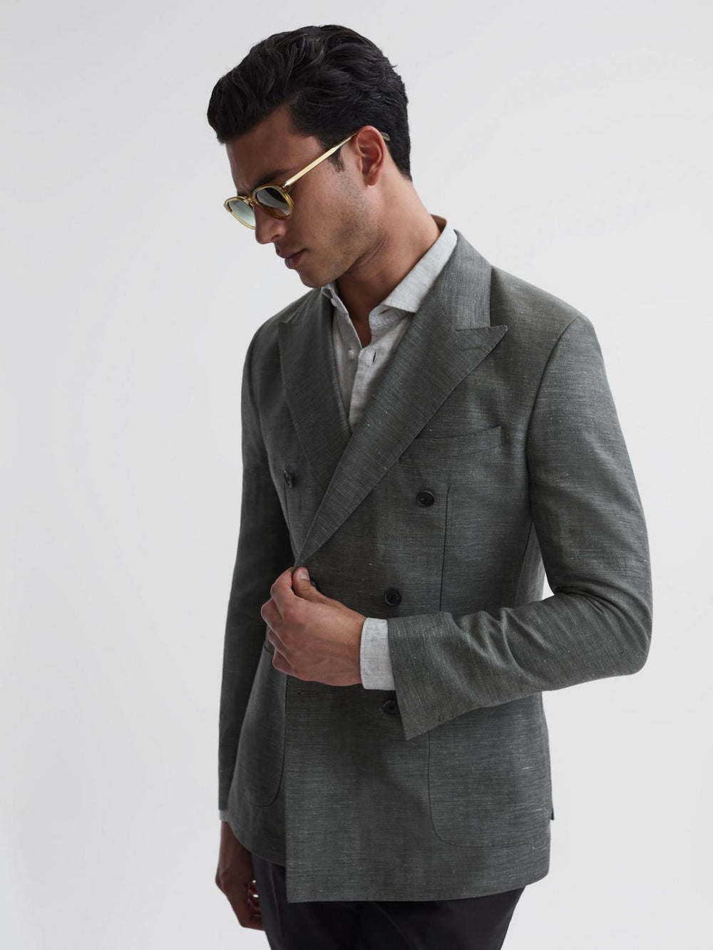 Reiss Sunglasses | Eyewear By David Beckham Round Sunglasses Yellow - Men