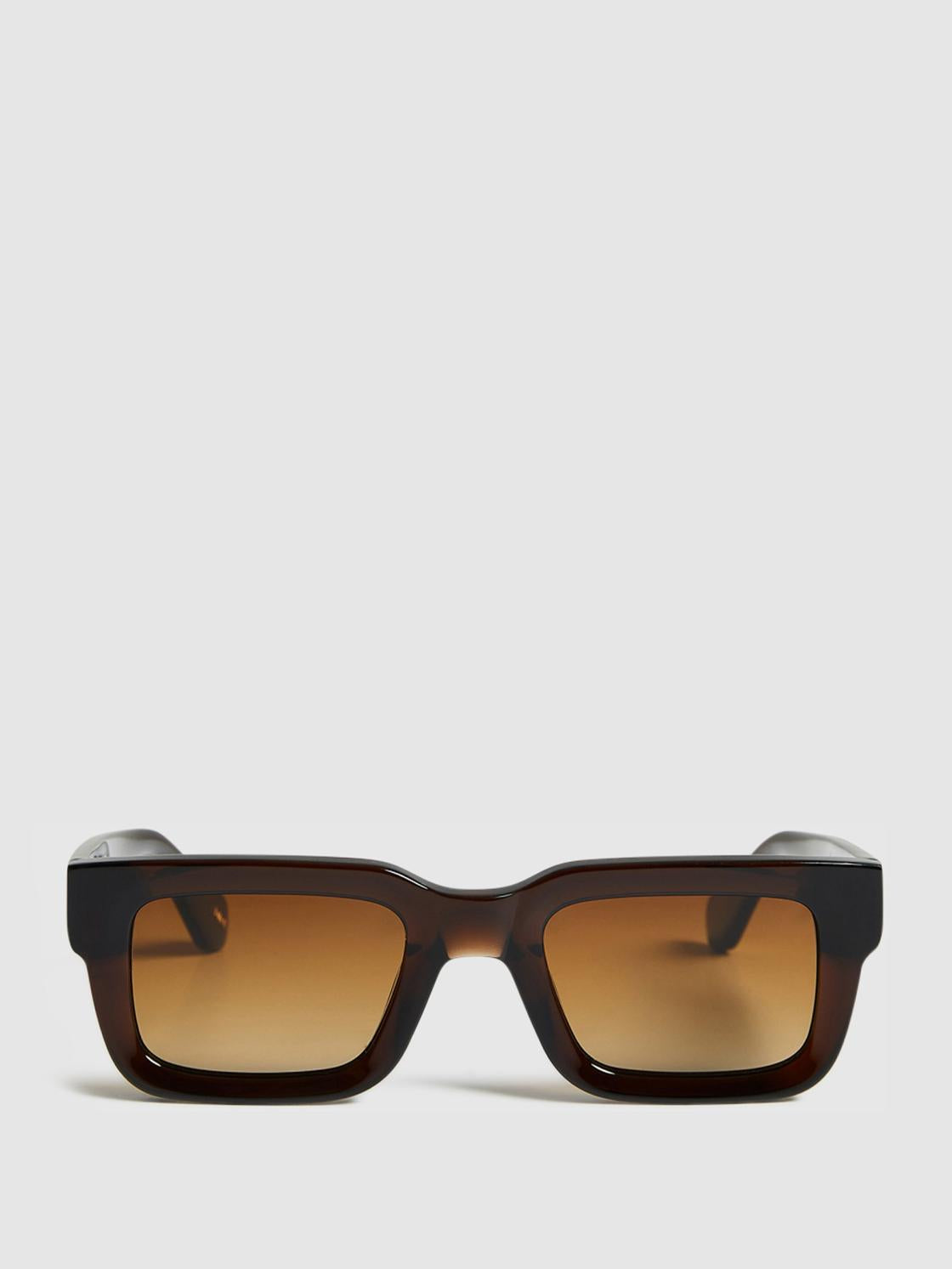 Reiss Sunglasses | Five Chimi Rectangular Frame Acetate Sunglasses Brown - Women