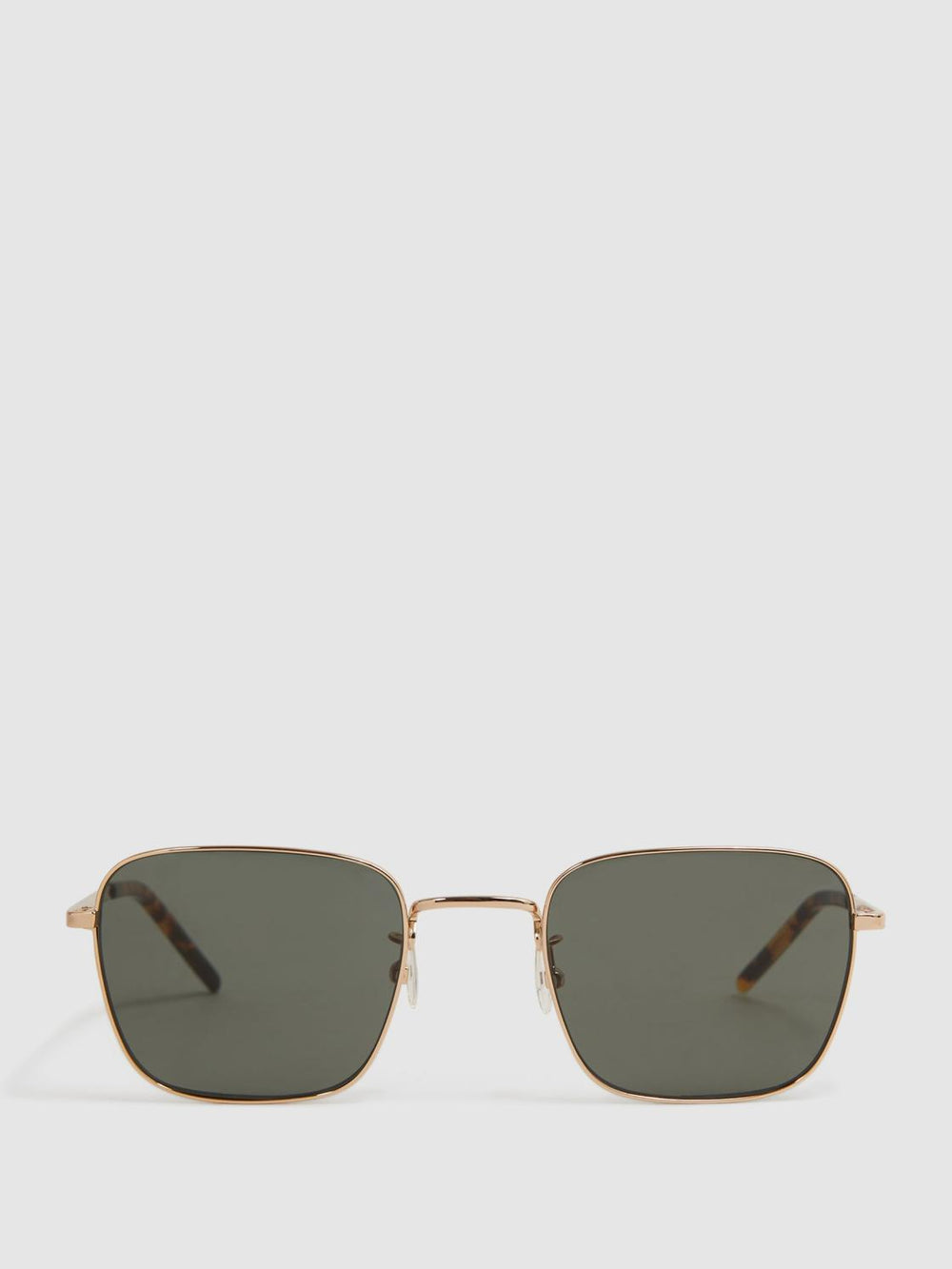 Reiss Sunglasses | Harper Paige Square Metal Frame Sunglasses Gold - Men