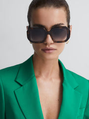 Reiss Sunglasses | Missoni Eyewear Angular Tortoiseshell Sunglasses Tortoise - Women