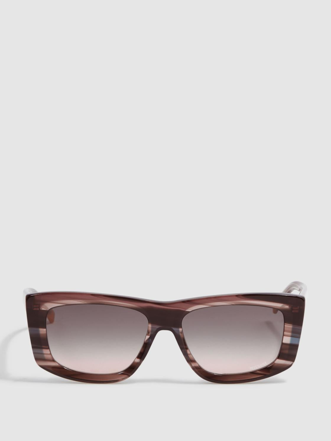 Reiss Sunglasses | Missoni Eyewear Rectangular Striped Sunglasses Brown - Women