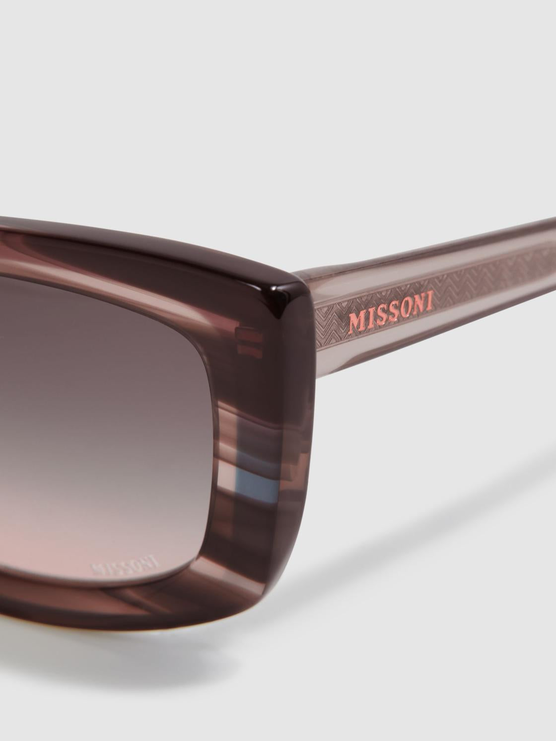 Reiss Sunglasses | Missoni Eyewear Rectangular Striped Sunglasses Brown - Women