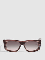 Reiss Sunglasses | Missoni Eyewear Rectangular Striped Sunglasses Brown - Women