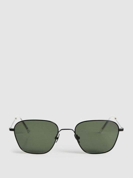 Reiss Sunglasses | Otis Monokel Eyewear Squared Sunglasses Black - Men
