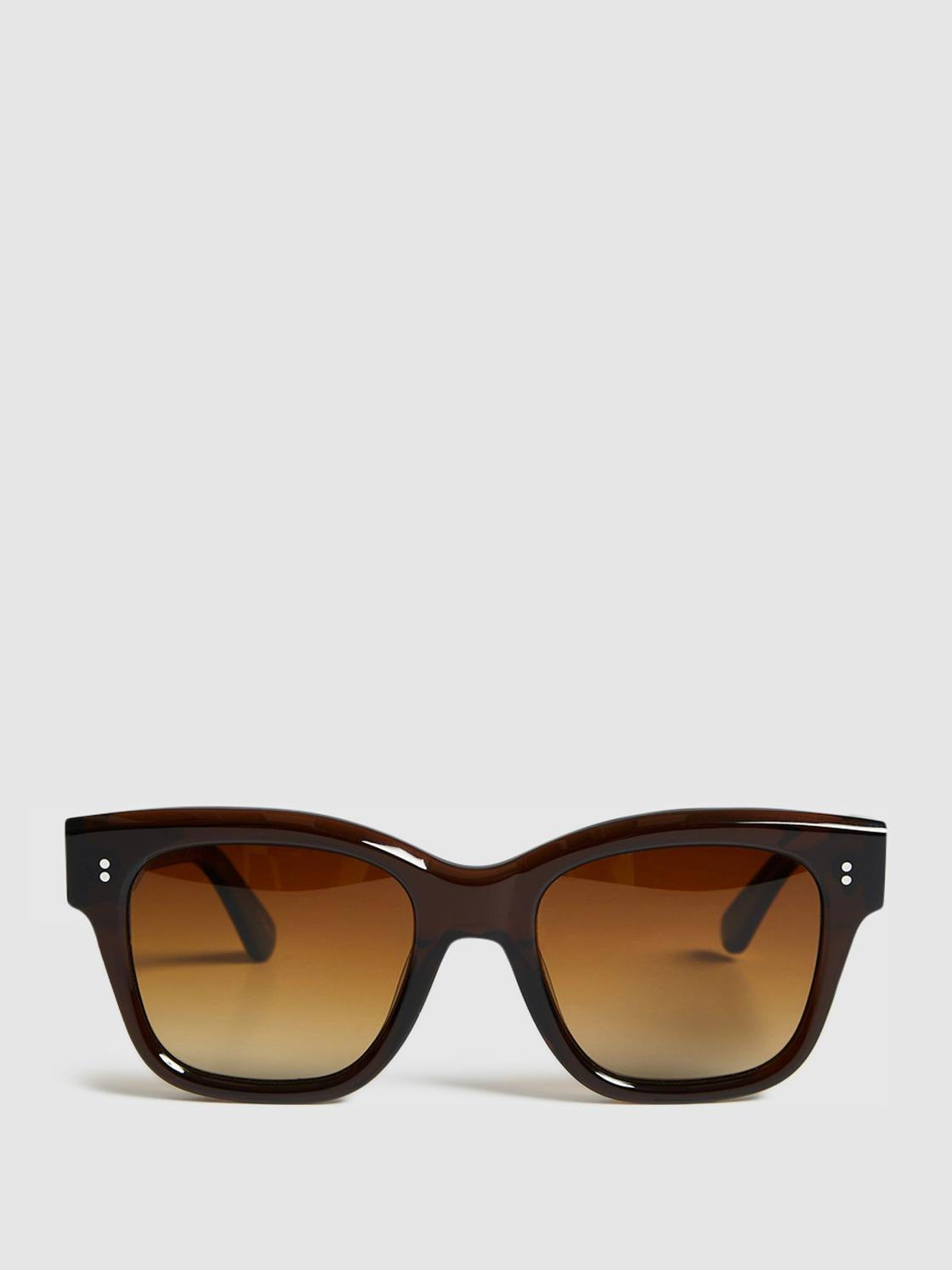 Reiss Sunglasses | Seven Chimi Large Frame Acetate Sunglasses Brown - Women
