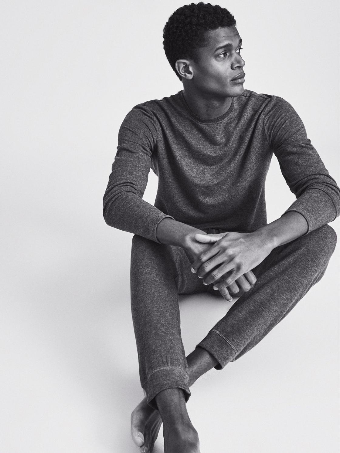 Reiss Sweats &amp; Hoodies | Adam Melange Crew Neck Jumper Dark Grey - Men