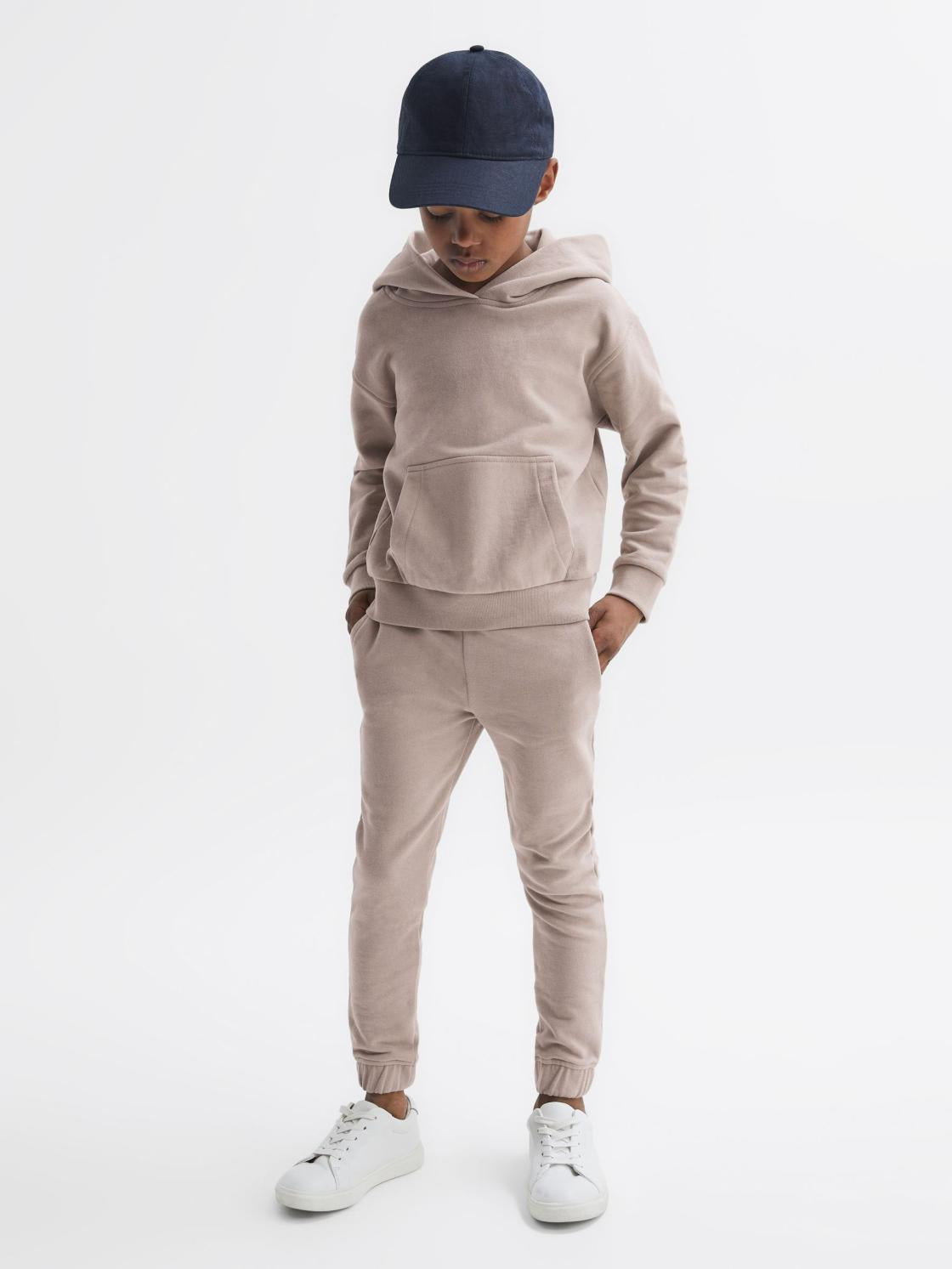 Reiss Sweats &amp; Hoodies | Alexander Oversized Cotton Jersey Hoodie Fern Green - Children