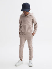 Reiss Sweats &amp; Hoodies | Alexander Oversized Cotton Jersey Hoodie Fern Green - Children