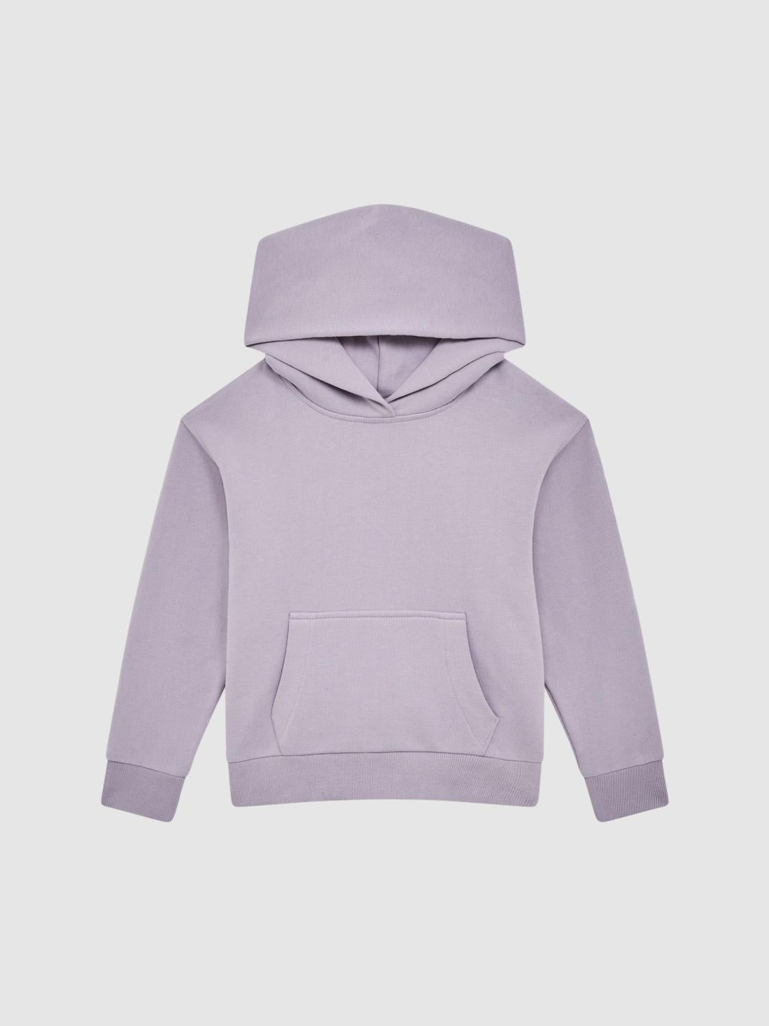 Reiss Sweats &amp; Hoodies | Alexander Oversized Cotton Jersey Hoodie Lilac - Children